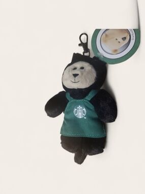 NWT Starbucks Halloween 2025 Bearista Mini Black Cat Costume Clip Plush Limited